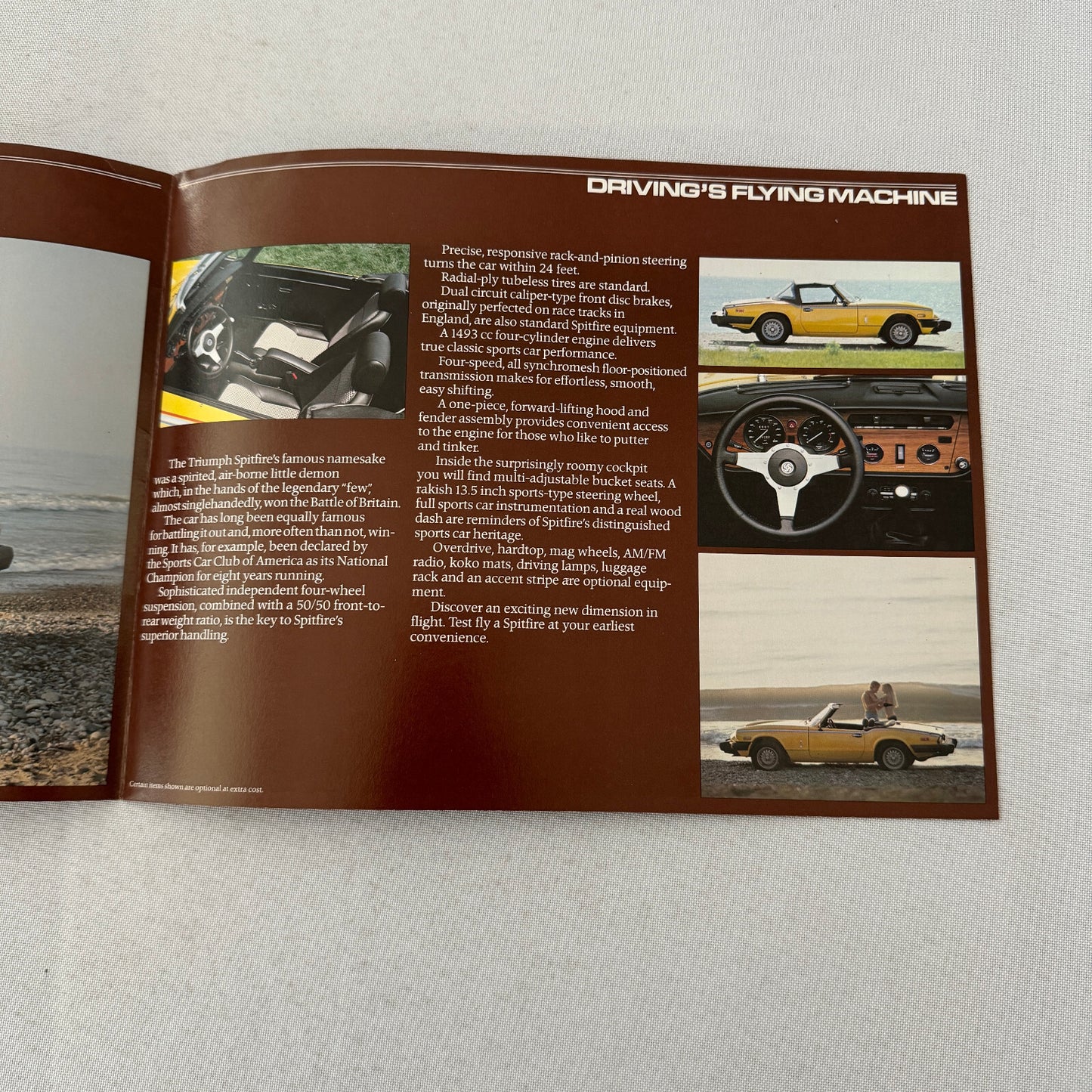 Triumph Spitfire Car Sales Brochure Catalog Advertising