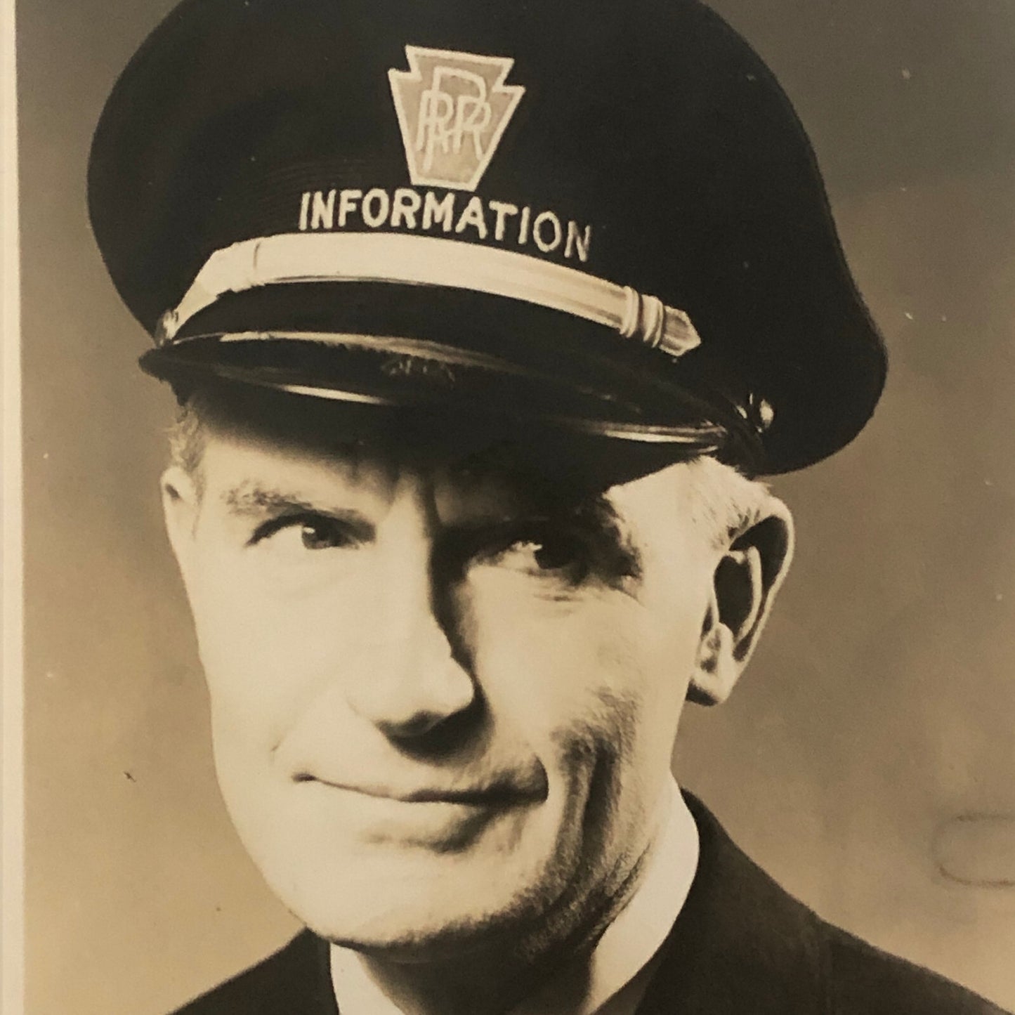 PRR Pennsylvania Railroad Employee Portrait Photo Photograph Train Rail Railway