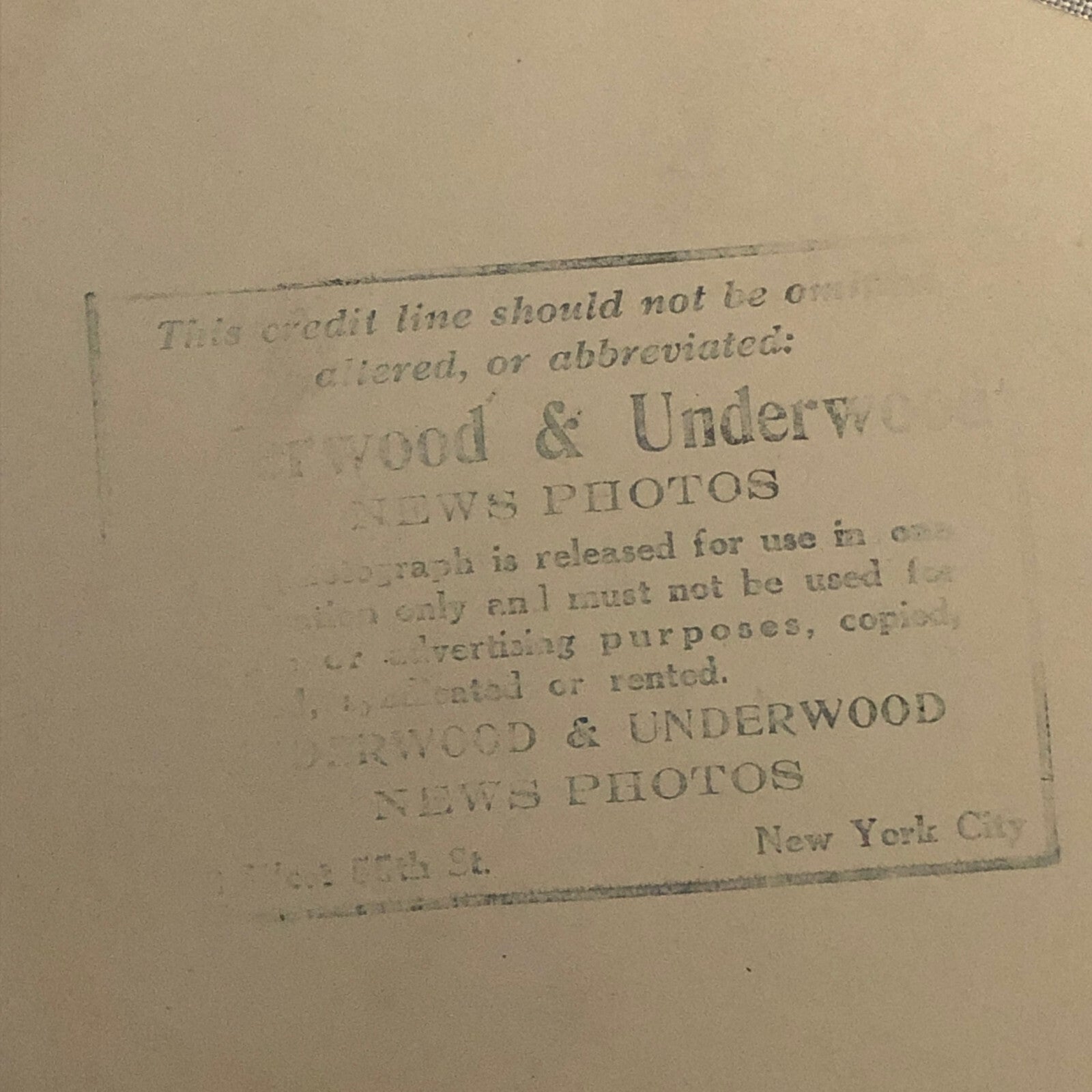 Press Photo Photograph New York City NY Construction Underwood & Underwood Photo