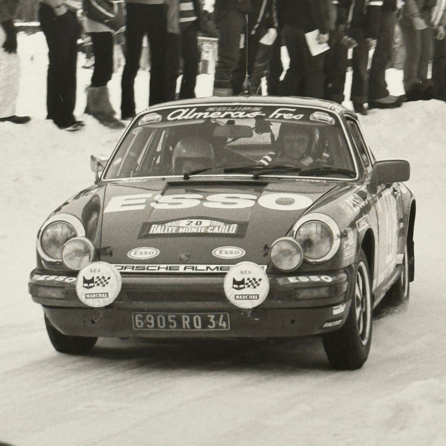 1980 Rallye Monte Carlo Press Photo Photograph DPPI Porsche 911 Carrera