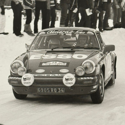 1980 Rallye Monte Carlo Press Photo Photograph DPPI Porsche 911 Carrera