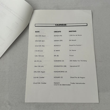 1998 Renault Sport Press Kit Spider ELF Trophy Racing Photos Documents