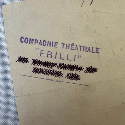 Circus Performer Comedy Acrobat Act Vintage Troupe Frilli