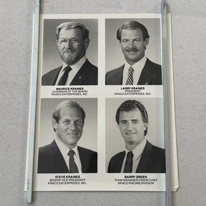 1991 Bobby Rahal Kraco Racing Press Kit Brochure Photos Lola Chevrolet Indy Car