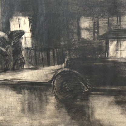 Vintage Illustration Art Artwork Artist Arthur E Sudler Antique Car Carriage