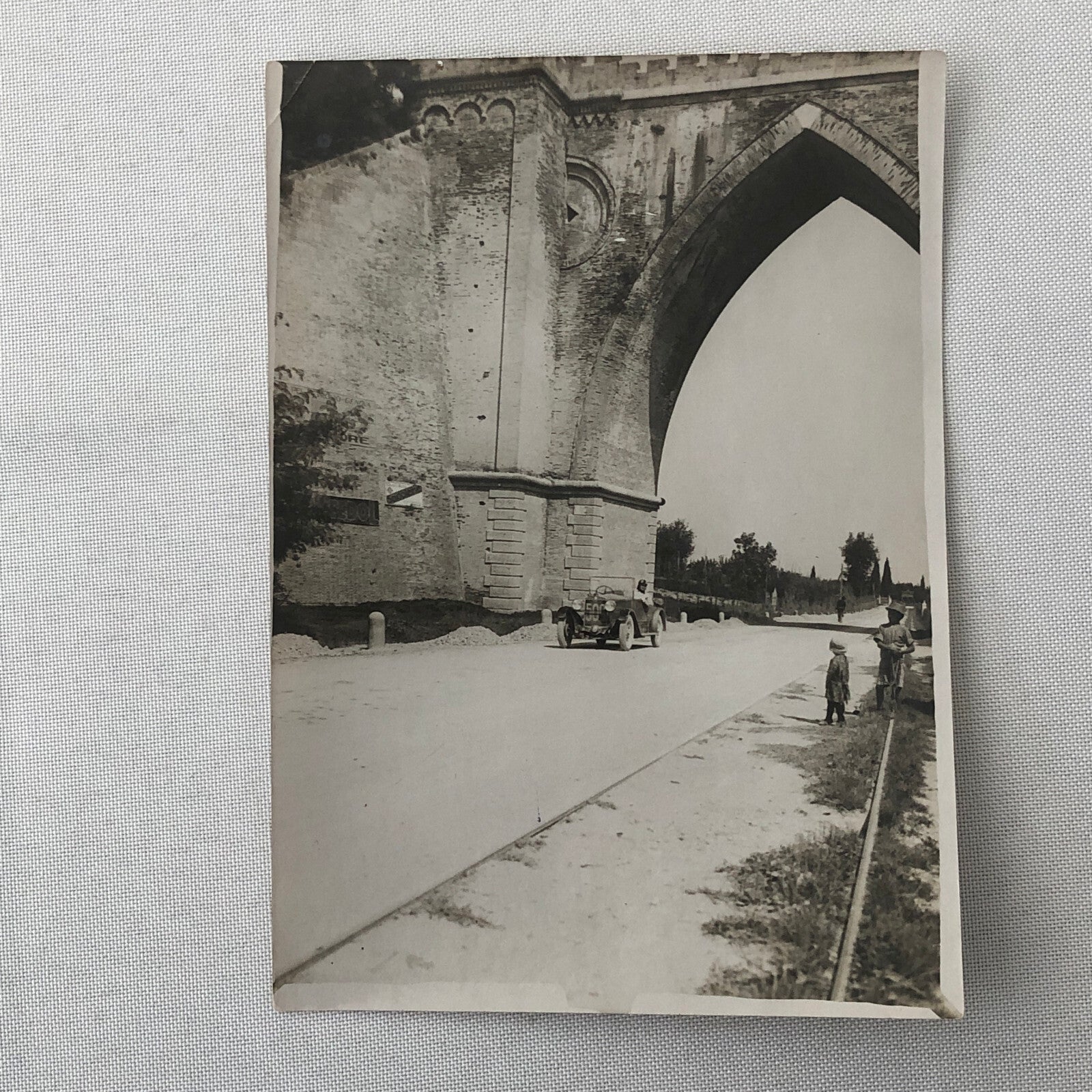 Vintage Antique Car Automobile Photo Photograph Print Rally Racing ? 