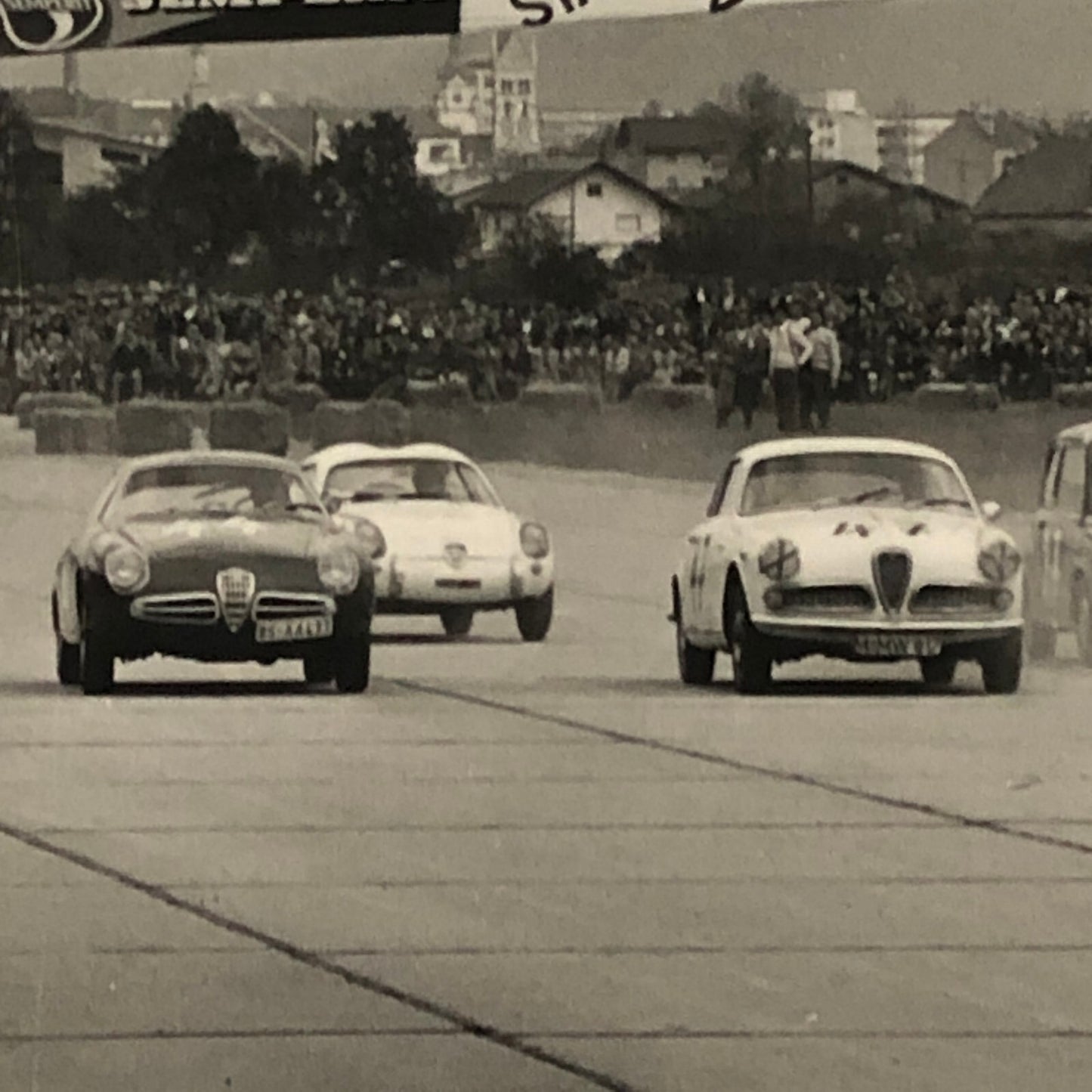 Vintage Racing Photo Photograph Alfa Romeo Fiat Abarth + Zurich M. Pichler 