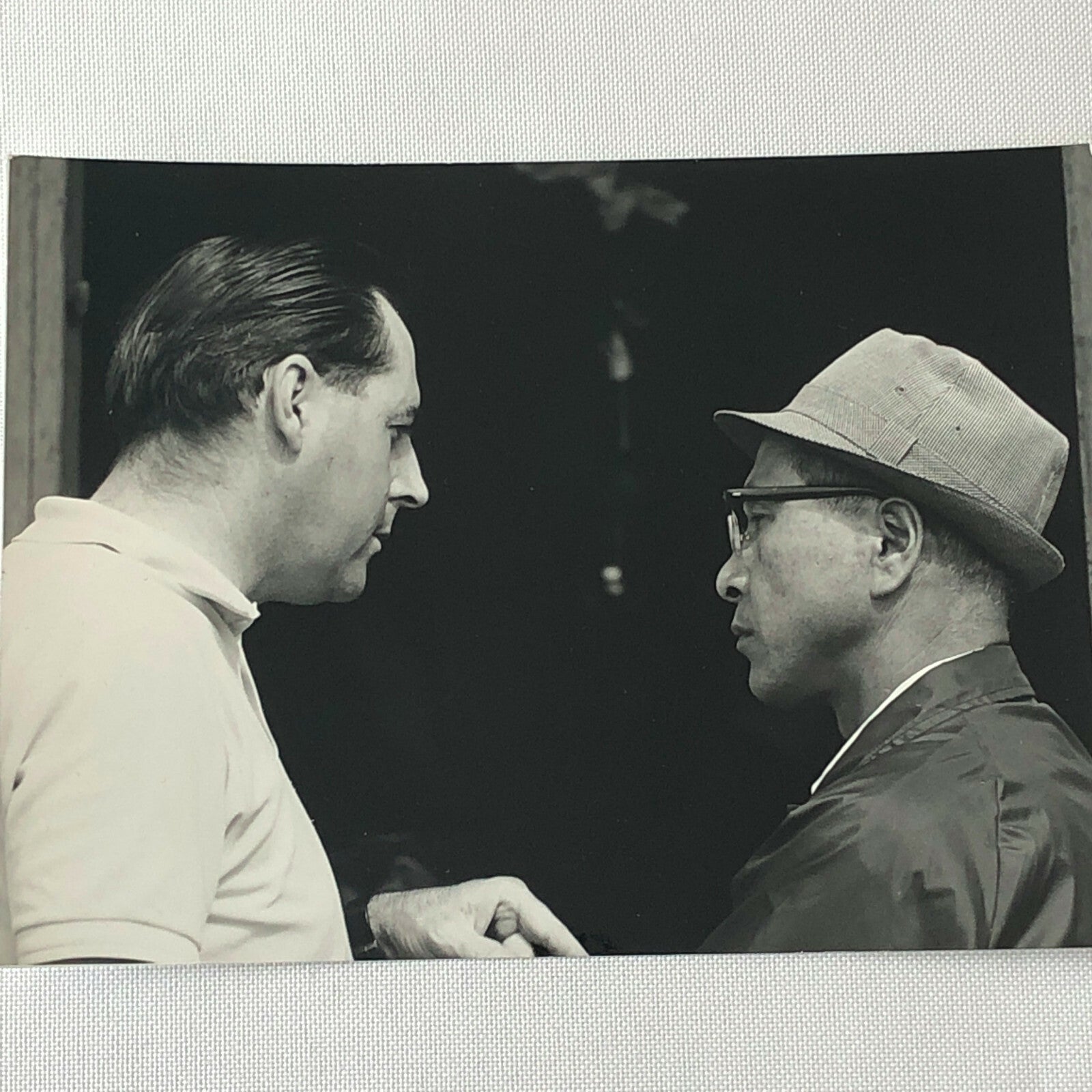 Vintage 1960s Honda Racing Photo Lot of 2 Jack Brabham with Yoshio Nakamura 