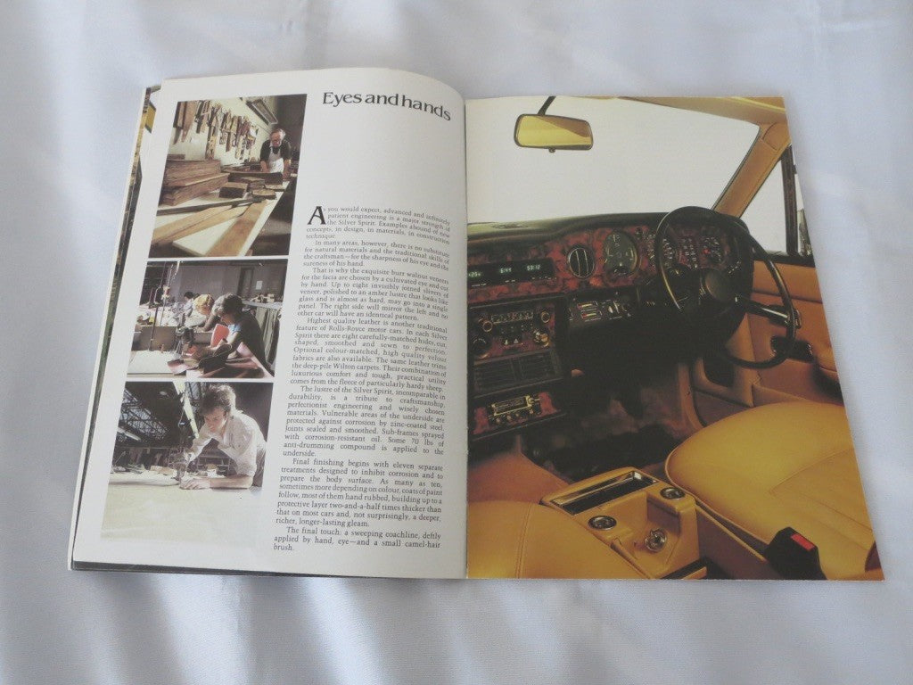 1981 Rolls Royce Silver Spirit & Bentley Mulsanne Sales Brochure Catalog