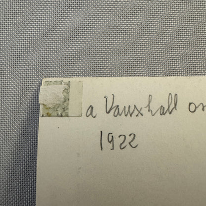 1922 Tourist Trophy TT Race Racing Photo Photograph Vintage Vauxhall Car