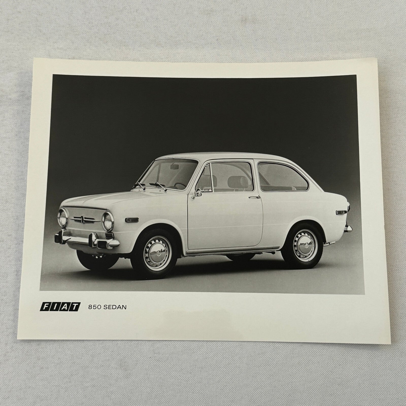 1970 Fiat Press Kit Brochure Photos 124 850 Sport Coupe 124S 850 Sedan