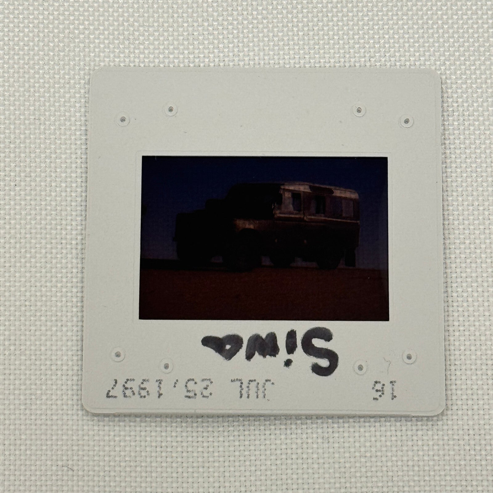 35MM Vintage Photo Slide Land Rover Truck