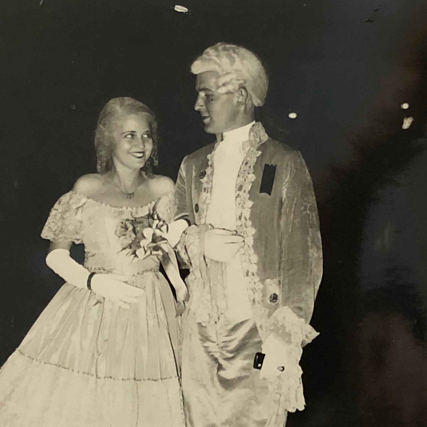 Press Photo Photograph Washington Debutante Costume Couple 1933