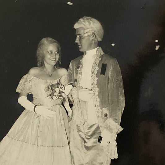 Press Photo Photograph Washington Debutante Costume Couple 1933