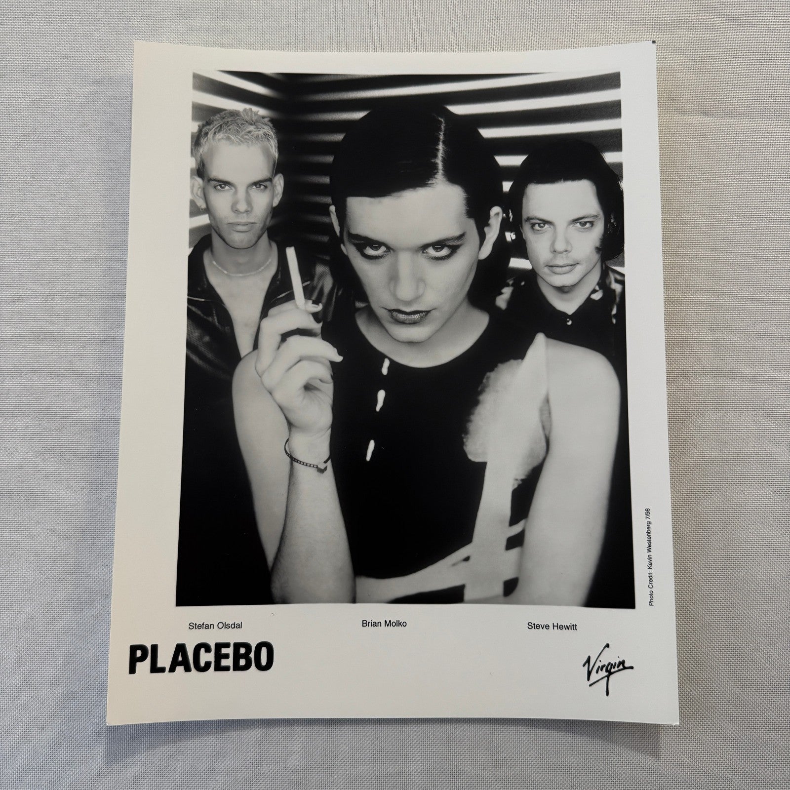 Placebo Music Publicity Press Photo Photograph Steve Hewitt Stefan Oldsal