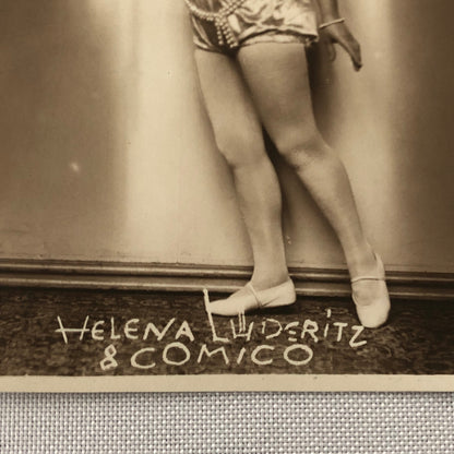 Circus Performer Real Photo Postcard Post Card RPPC Woman Acrobat Dancer