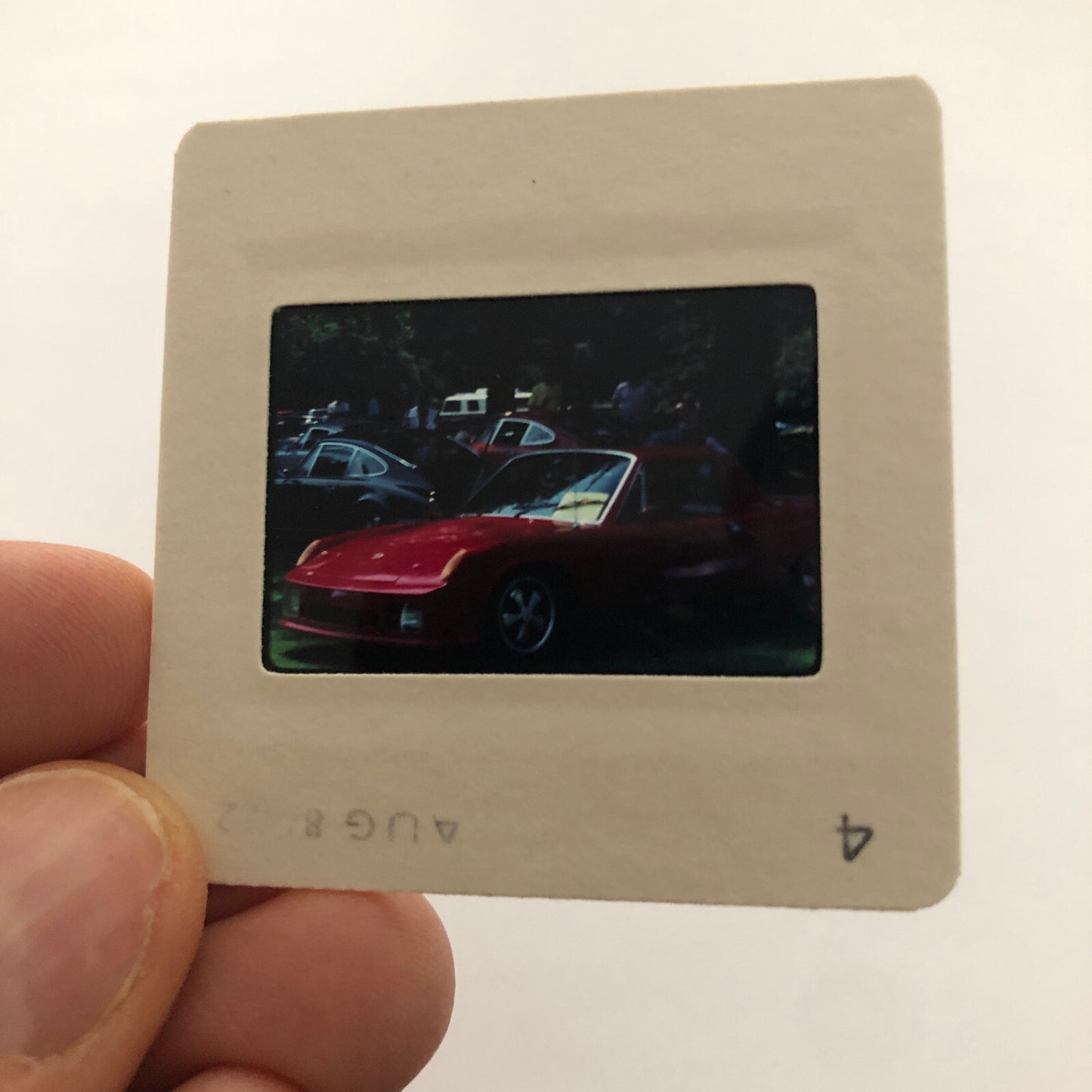 Porsche Car Show 35mm Photo Slide Vintage 1981 Porsche 914 911