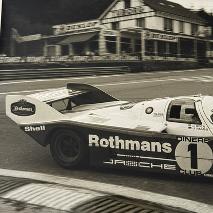 Porsche 956 Rothmans Racing Race Car Photo Photograph Print Vintage