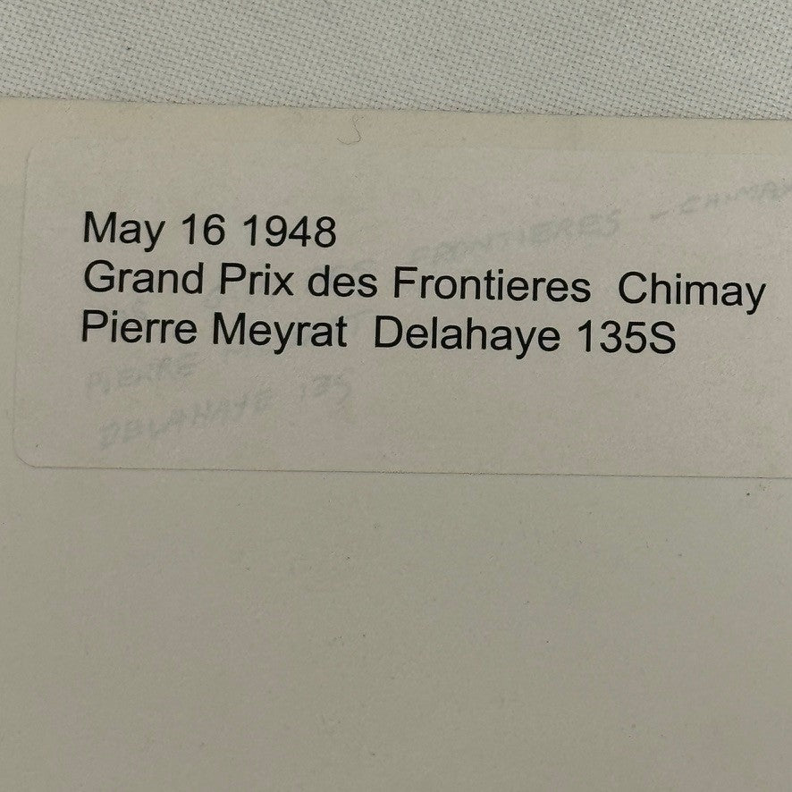 1948 Delahaye 135S Grand Prix Racing Photo Crash Wreck Accident Modern Print