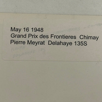 1948 Delahaye 135S Grand Prix Racing Photo Crash Wreck Accident Modern Print