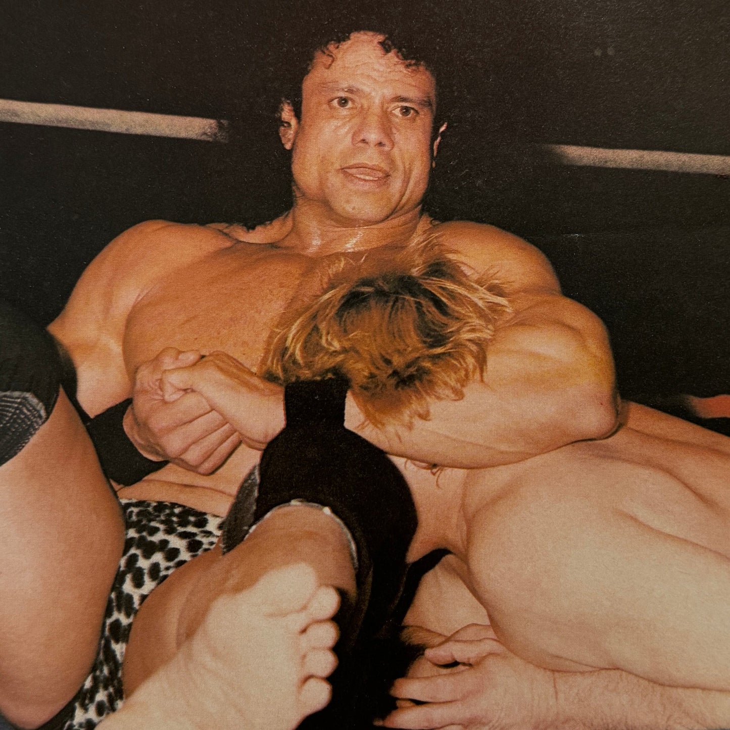 Vintage Wrestling Print Insert Jimmy Superfly Snuka Quebec French 1983 Super Fly