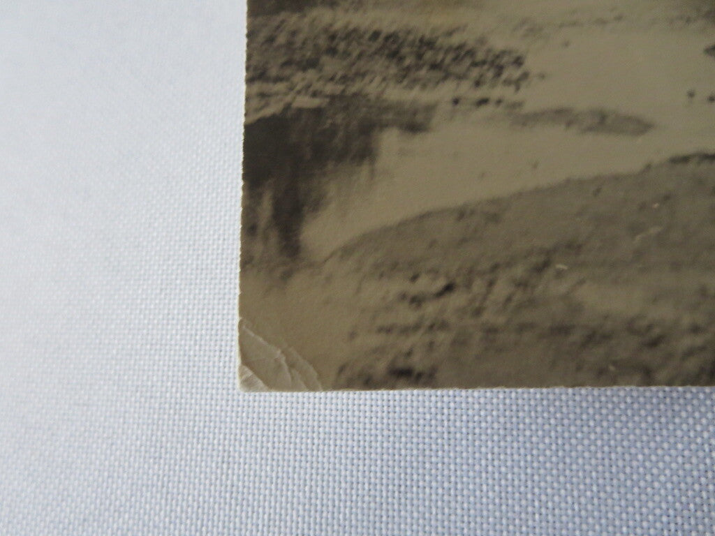 Early Antique Large Art Photograph - White Steamer Car Driving By River Photo