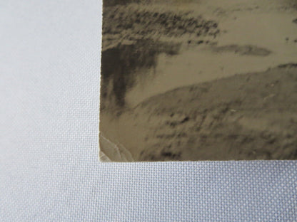 Early Antique Large Art Photograph - White Steamer Car Driving By River Photo