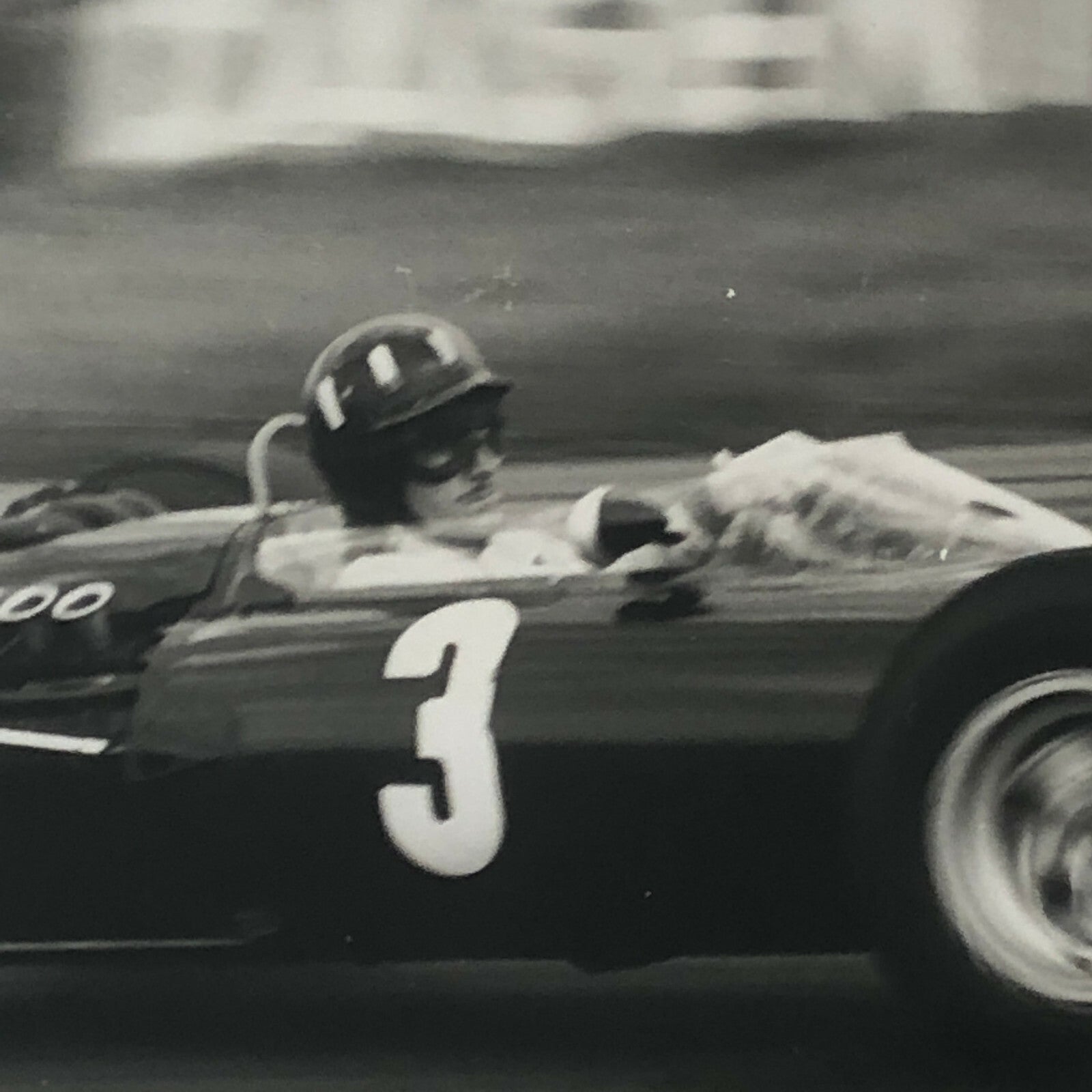 1965 Graham Hill BRM Racing Car Photo Photograph at Silverstone Track 