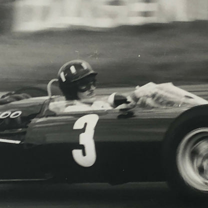 1965 Graham Hill BRM Racing Car Photo Photograph at Silverstone Track 