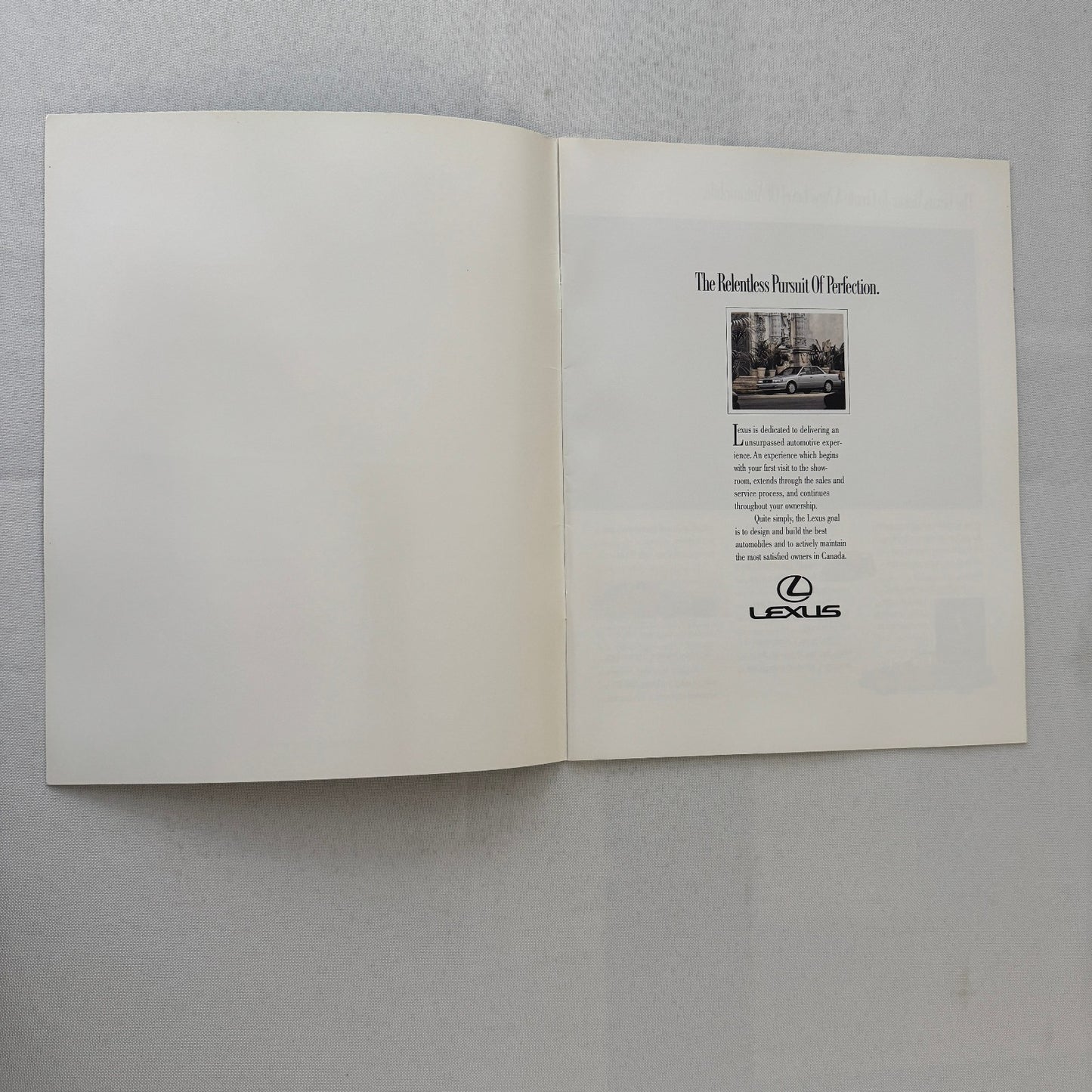 Lexus ES250 Car Sales Brochure Catalog Advertising Canadian Lexus ES 250 Vintage