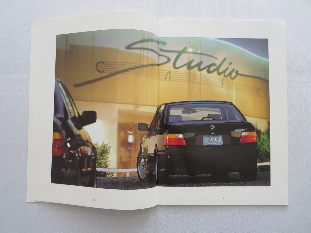 1991 BMW 3 Series Sedan Sales Brochure Catalog Advertising 325i