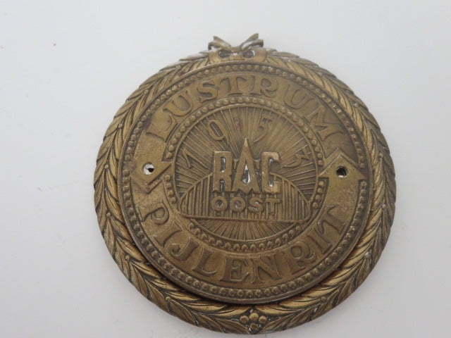 Vintage 1953 Regionale Automobielsport Club Oost Lustrum Pijlenrit Rally Badge
