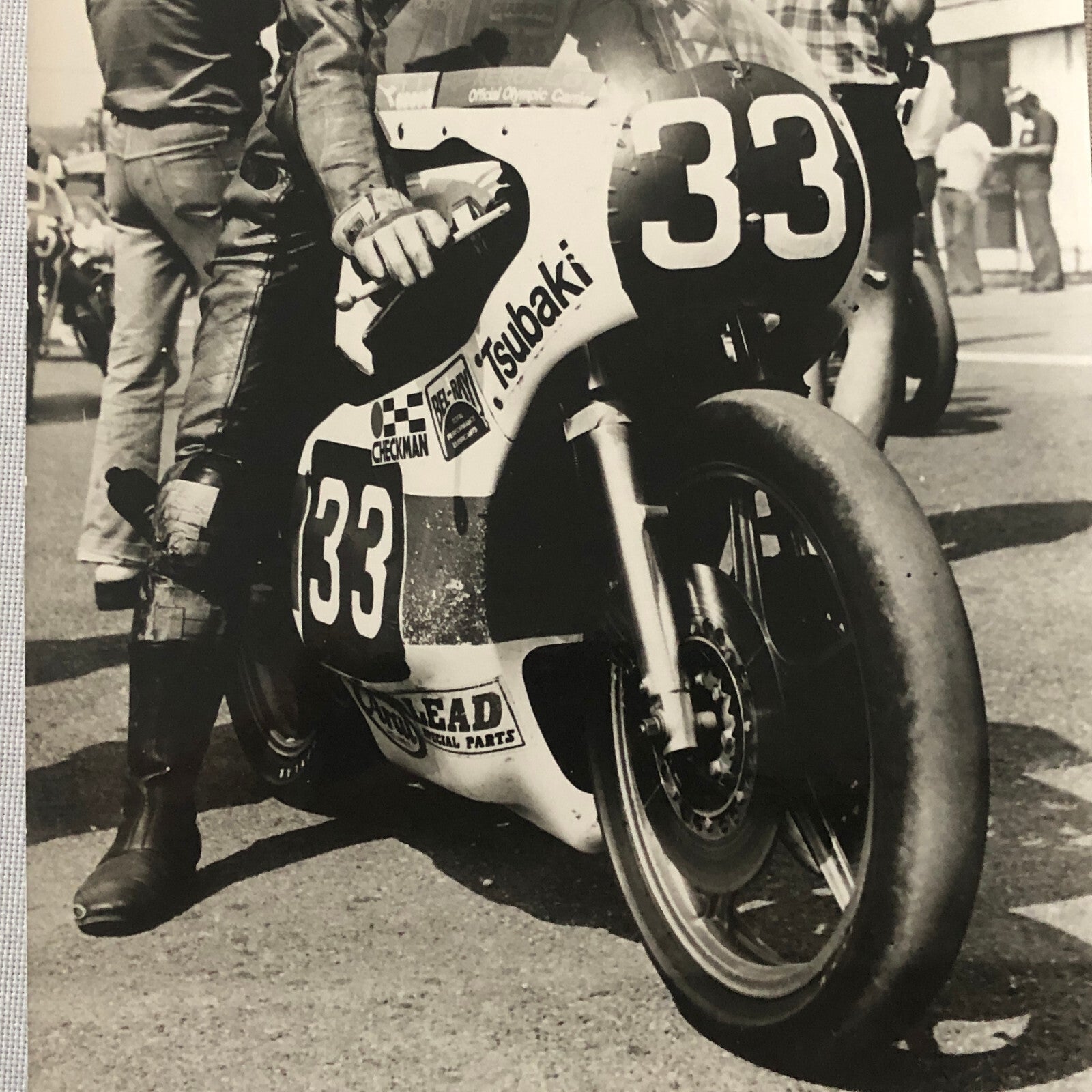 Vintage Motorcycle Racing Photo Photograph Print Germany
