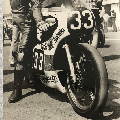 Vintage Motorcycle Racing Photo Photograph Print Germany