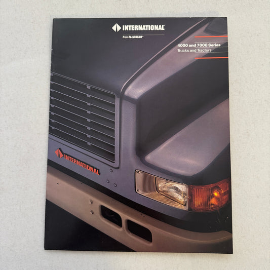 International 4000 and 7000 Series Truck Sales Brochure Catalog Advertising