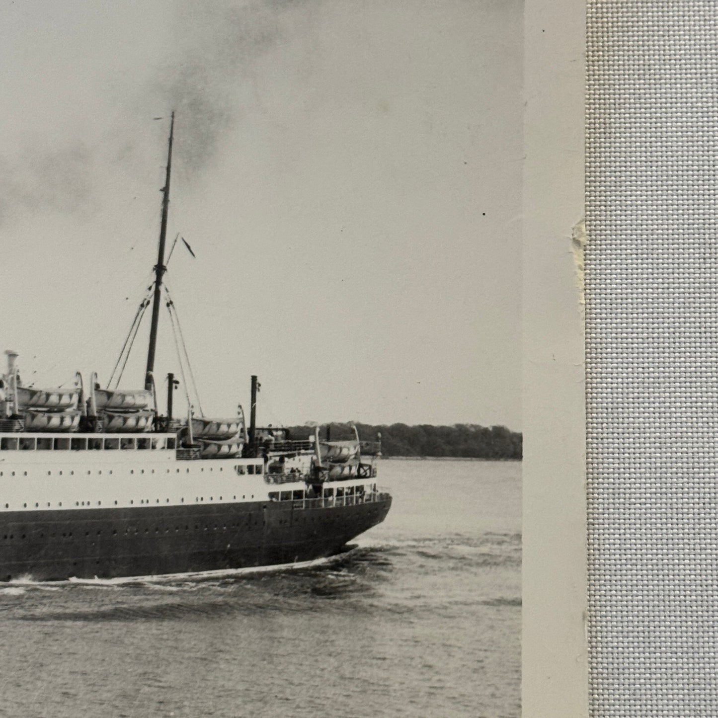 Cunard White Star Line SS RMS Alaunia Ship Boat Press Photo Photograph 1925