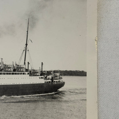 Cunard White Star Line SS RMS Alaunia Ship Boat Press Photo Photograph 1925