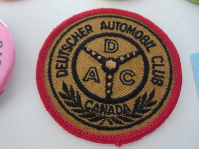 Vintage Deutscher Automobil Club of Canada Memorabilia Lot Dash Plaque Patch Pin