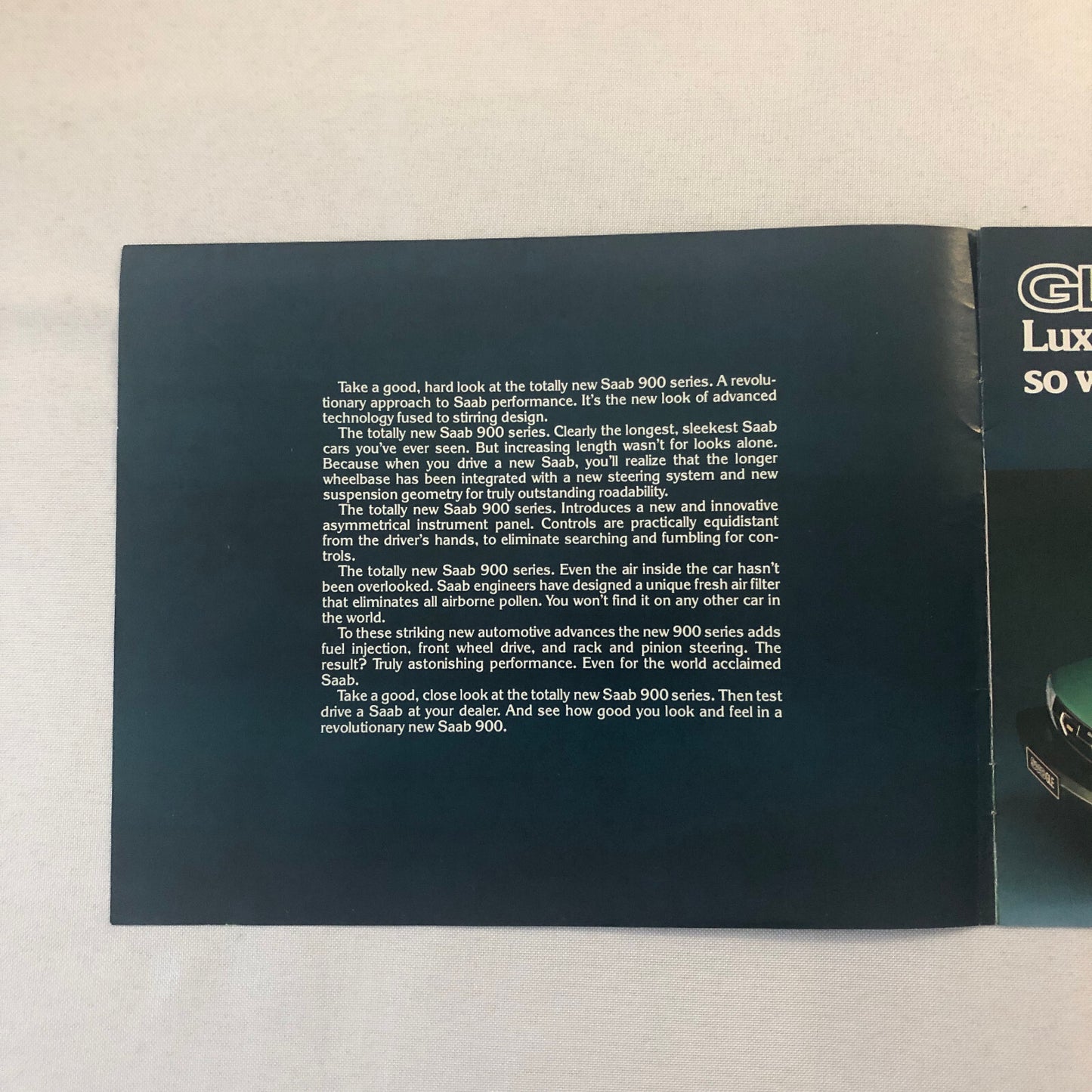 1979 Saab 900 Series Car Sales Brochure Catalog GLE Turbo EMS Vintage