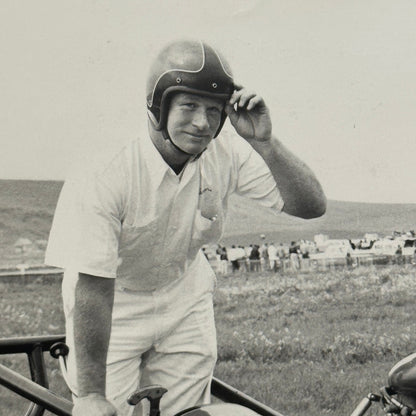 Vintage Drag Racing Photo Photograph Dragster Hot Rod Driver