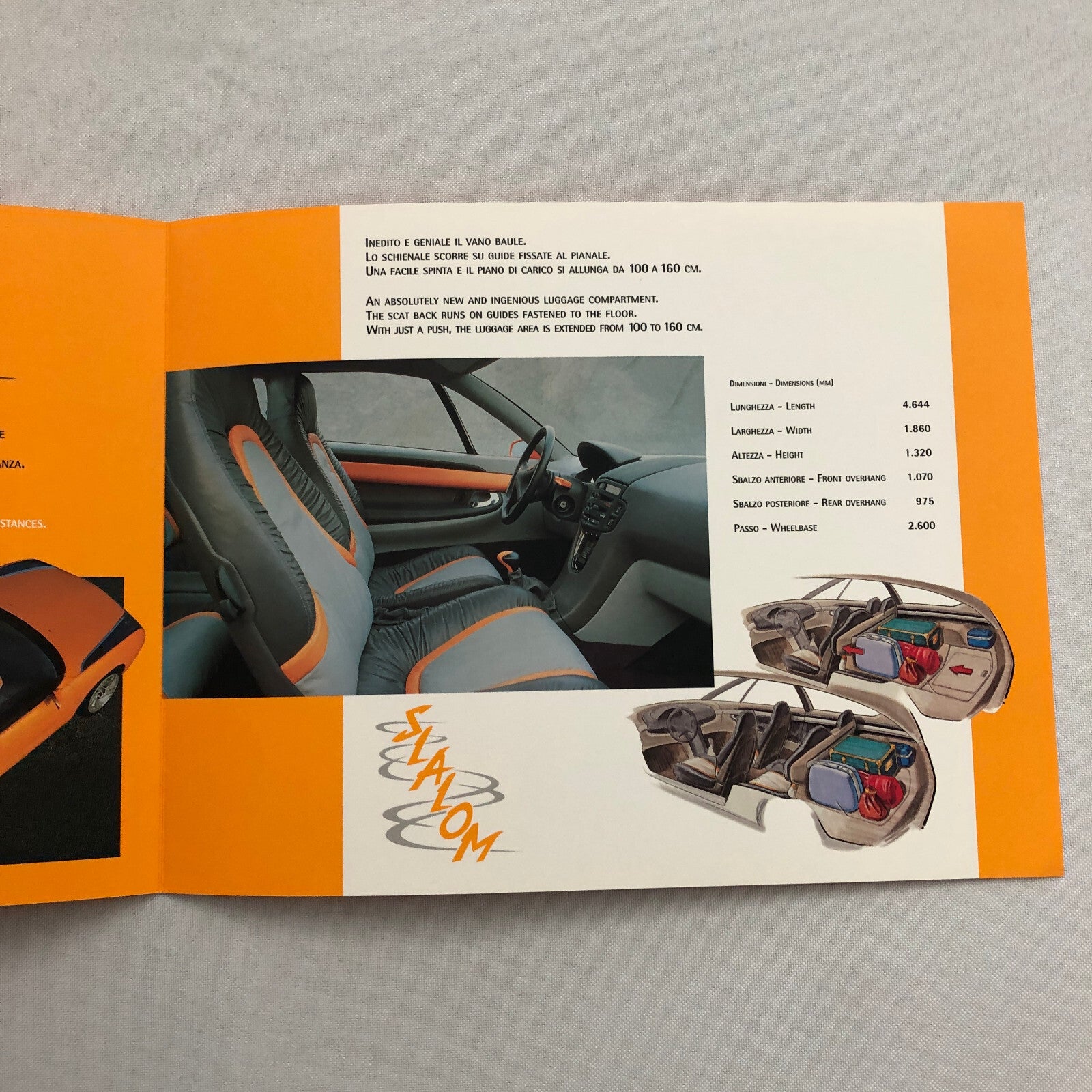 Bertone Slalom Station Wagon Concept Car Prototype Sales Brochure Catalog Opel