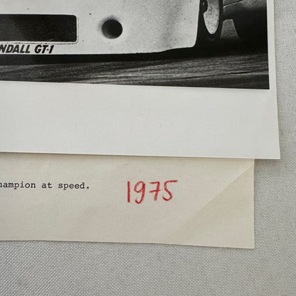 Porsche 911 Racing Photo Photograph 1975 Camel GT Race Peter Gregg