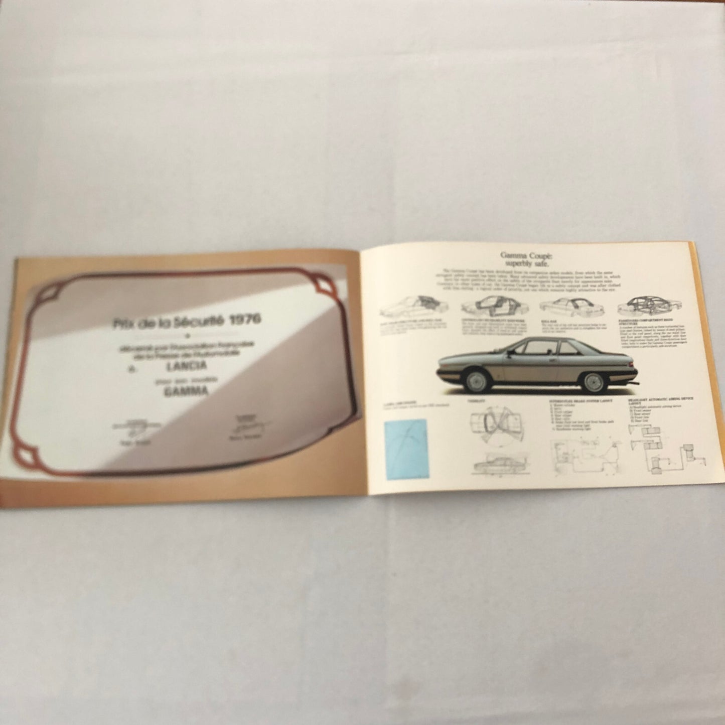 Lancia Gamma Coupe Car Sales Brochure Catalog GERMAN TEXT