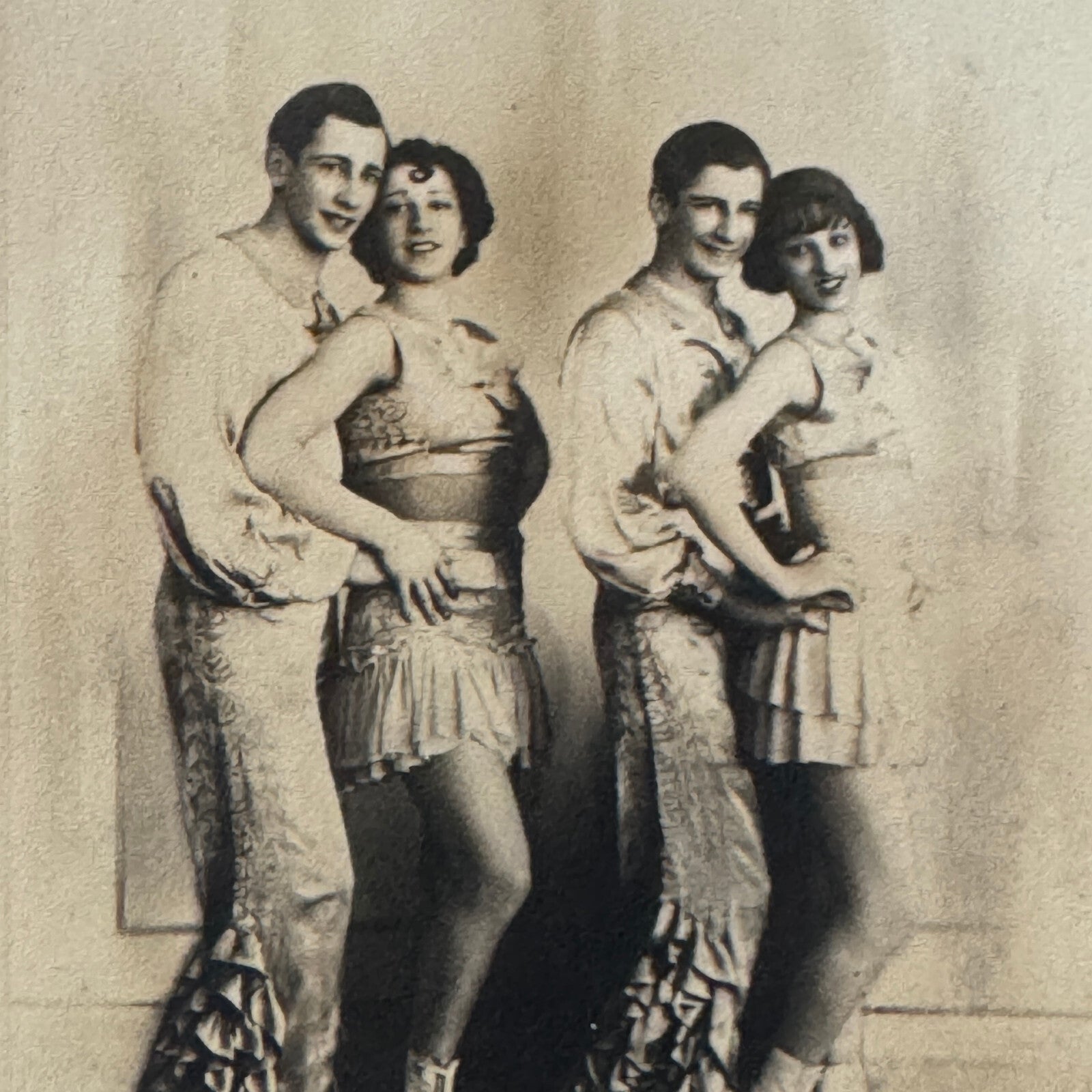 Circus Rollerskating Roller Skate Circus Act Photo Photograph Postcard Vintage