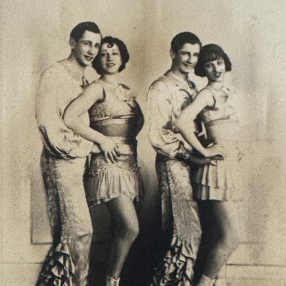 Circus Rollerskating Roller Skate Circus Act Photo Photograph Postcard Vintage