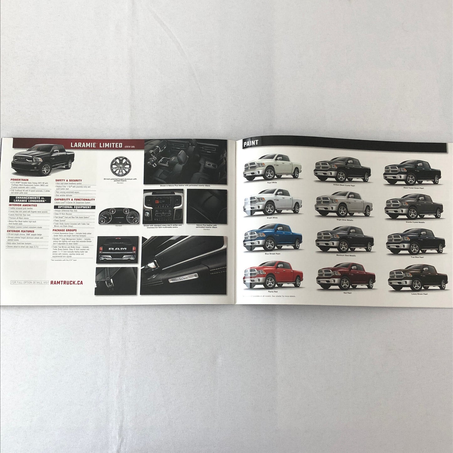 2017 Dodge Ram 1500 Pickup Sales Brochure Catalog Outdoorsman Laramie Sport +