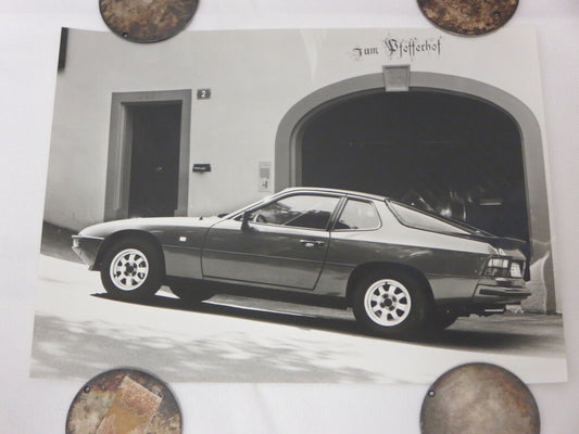 Porsche 924 Factory Press Photograph Photo Image Picture - Authentic 1980s