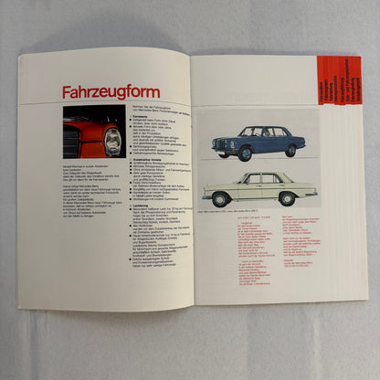 Vintage Mercedes Benz Sales Brochure Catalog 280 SL 300 SEL 600 230 250 GERMAN