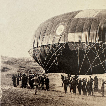 Vintage Airship Dirigible Balloon Postcard Post Card French