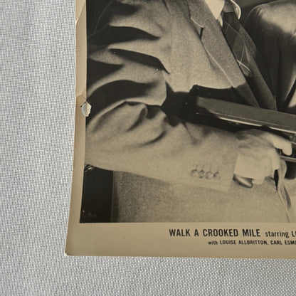 Vintage Movie Film Press Photo Photograph Walk a Crooked Mile Dennis O'Keefe